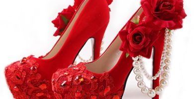 zapatos boda gitana flores