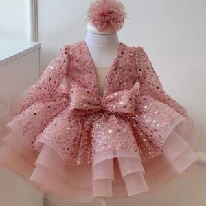 Vestido de bautizo gitano niña