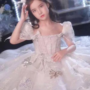 Vestido de bautizo gitano niña